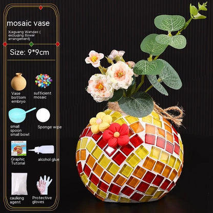 Mosaic Vase Diy Handmade Kit