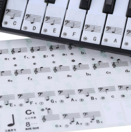 Transparent Piano Stickers