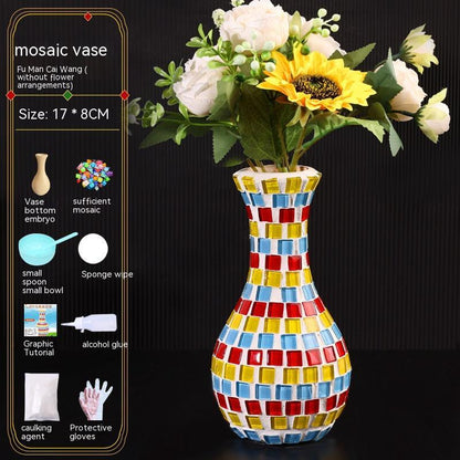 Mosaic Vase Diy Handmade Kit