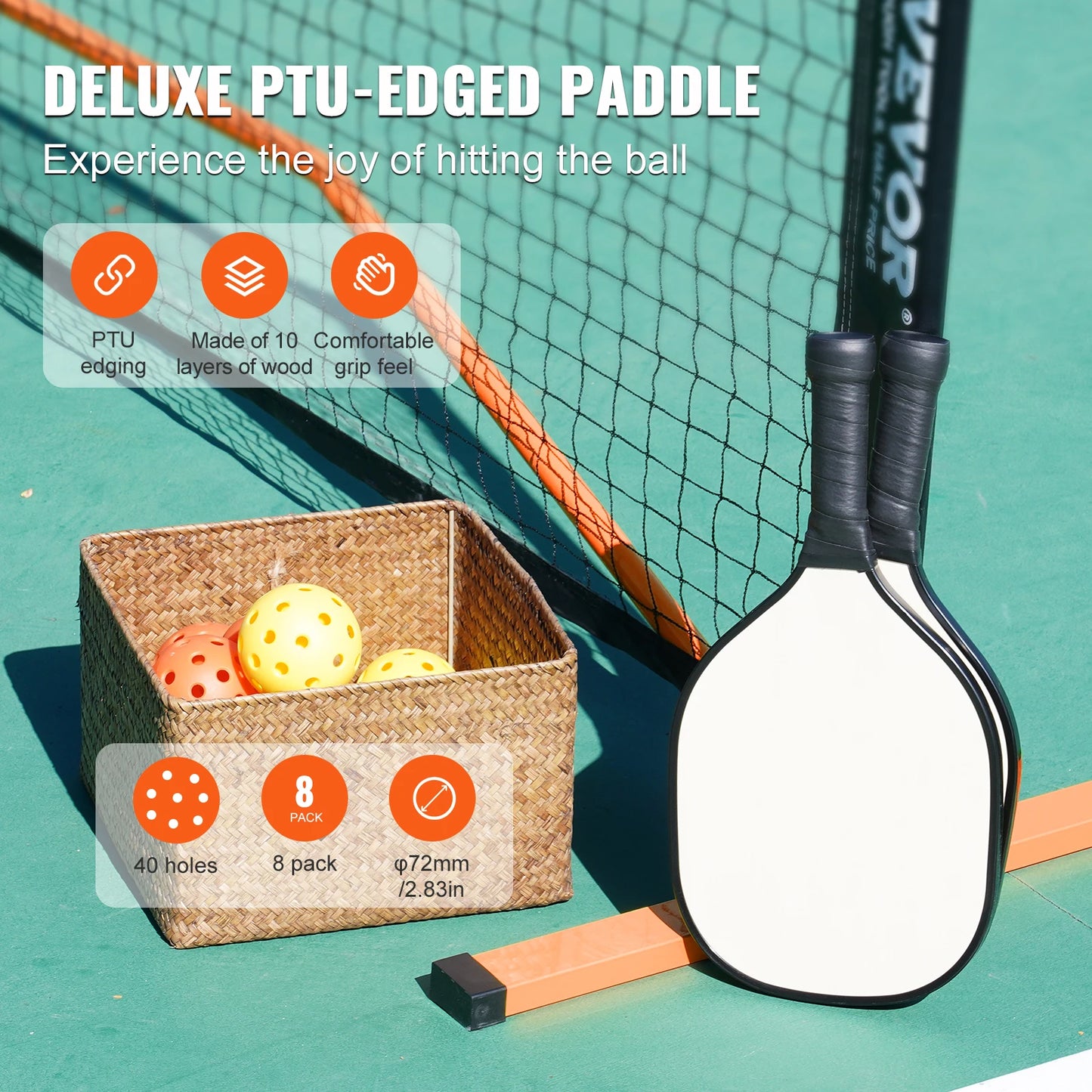 Portable Pickleball Net System 22FT Inclusive Kit