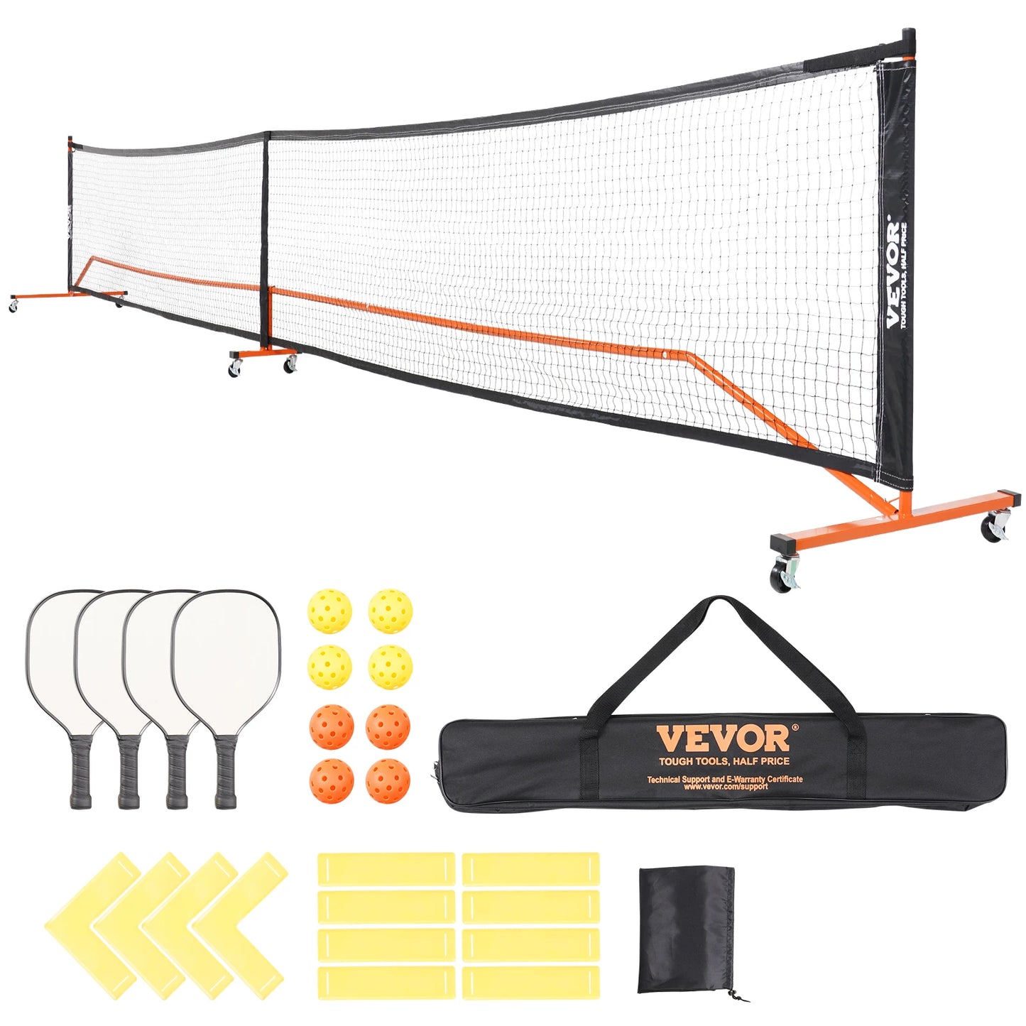 Portable Pickleball Net System 22FT Inclusive Kit