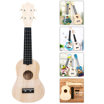 Kit de construcción de ukelele de madera 