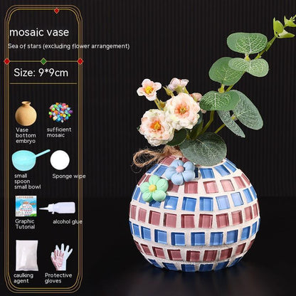 Mosaic Vase Diy Handmade Kit