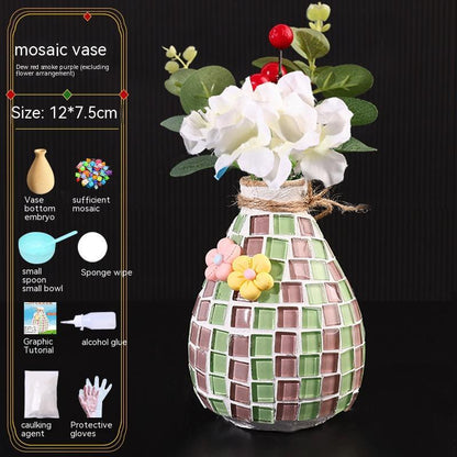 Mosaic Vase Diy Handmade Kit