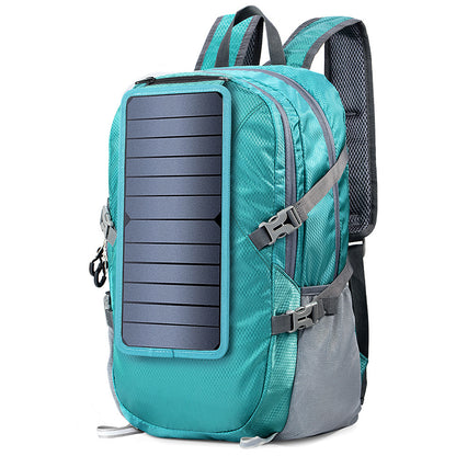 Solar Hiking Backpack Foldable With 5V Power Supply