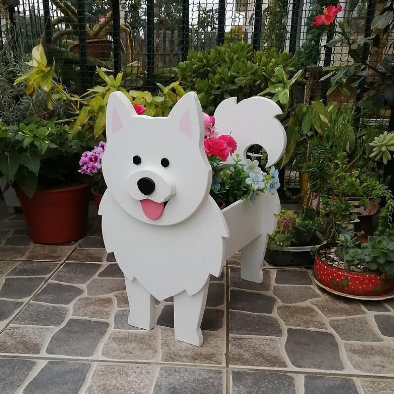 Garden Decorations Dog Planter Variety